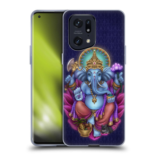Brigid Ashwood Sacred Symbols Ganesha Soft Gel Case for OPPO Find X5 Pro