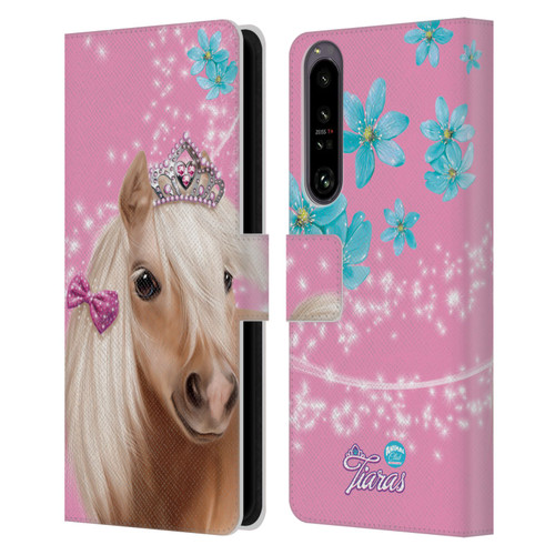 Animal Club International Royal Faces Horse Leather Book Wallet Case Cover For Sony Xperia 1 IV