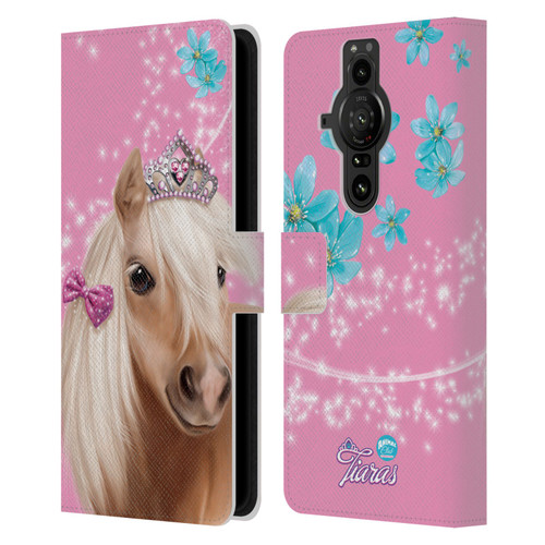 Animal Club International Royal Faces Horse Leather Book Wallet Case Cover For Sony Xperia Pro-I