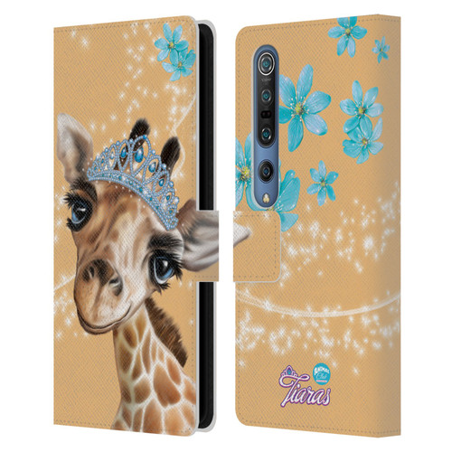 Animal Club International Royal Faces Giraffe Leather Book Wallet Case Cover For Xiaomi Mi 10 5G / Mi 10 Pro 5G