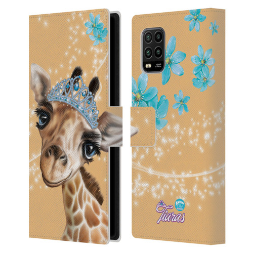 Animal Club International Royal Faces Giraffe Leather Book Wallet Case Cover For Xiaomi Mi 10 Lite 5G