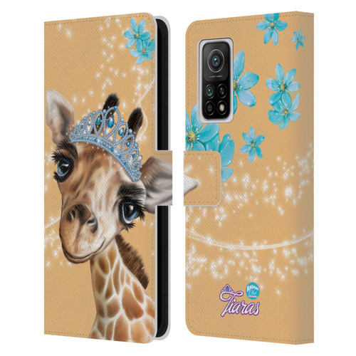 Animal Club International Royal Faces Giraffe Leather Book Wallet Case Cover For Xiaomi Mi 10T 5G