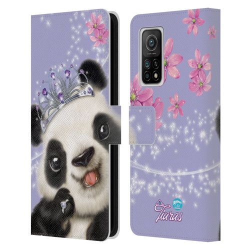 Animal Club International Royal Faces Panda Leather Book Wallet Case Cover For Xiaomi Mi 10T 5G