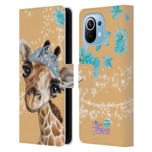 Animal Club International Royal Faces Giraffe Leather Book Wallet Case Cover For Xiaomi Mi 11