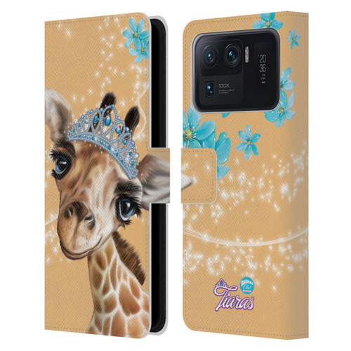 Animal Club International Royal Faces Giraffe Leather Book Wallet Case Cover For Xiaomi Mi 11 Ultra