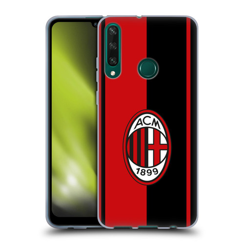 AC Milan Crest Red And Black Soft Gel Case for Huawei Y6p