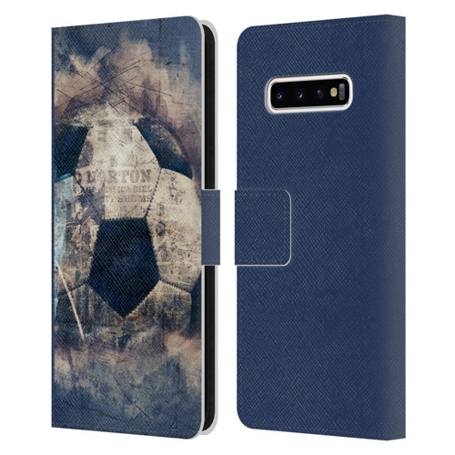 Simone Gatterwe Vintage And Steampunk Grunge Soccer Leather Book Wallet Case Cover For Samsung Galaxy S10+ / S10 Plus