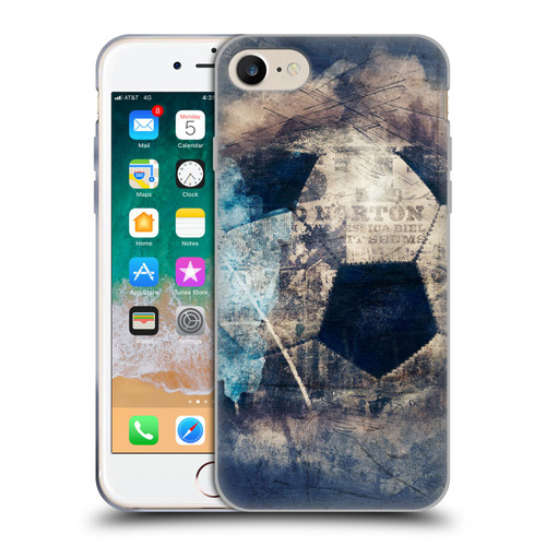 Simone Gatterwe Vintage And Steampunk Grunge Soccer Soft Gel Case for Apple iPhone 7 / 8 / SE 2020 & 2022