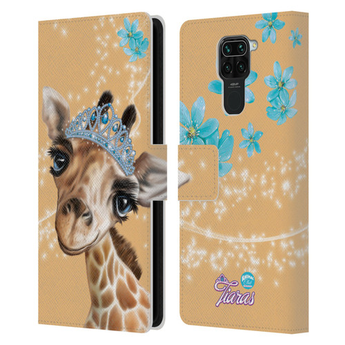 Animal Club International Royal Faces Giraffe Leather Book Wallet Case Cover For Xiaomi Redmi Note 9 / Redmi 10X 4G