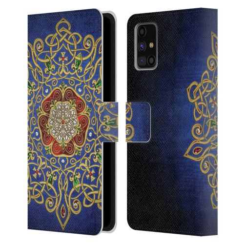 Brigid Ashwood Celtic Wisdom 3 Rose Leather Book Wallet Case Cover For Samsung Galaxy M31s (2020)