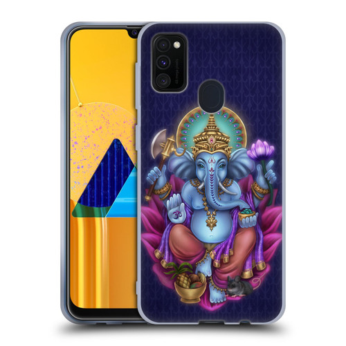 Brigid Ashwood Sacred Symbols Ganesha Soft Gel Case for Samsung Galaxy M30s (2019)/M21 (2020)