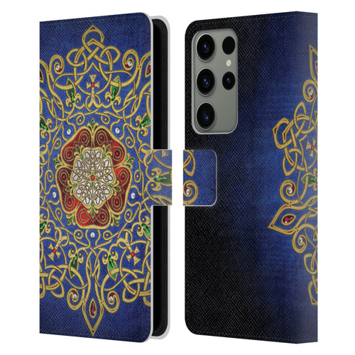 Brigid Ashwood Celtic Wisdom 3 Rose Leather Book Wallet Case Cover For Samsung Galaxy S23 Ultra 5G