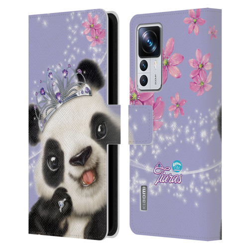Animal Club International Royal Faces Panda Leather Book Wallet Case Cover For Xiaomi 12T Pro
