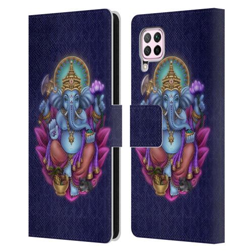 Brigid Ashwood Sacred Symbols Ganesha Leather Book Wallet Case Cover For Huawei Nova 6 SE / P40 Lite