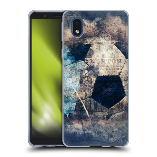 Simone Gatterwe Vintage And Steampunk Grunge Soccer Soft Gel Case for Samsung Galaxy A01 Core (2020)