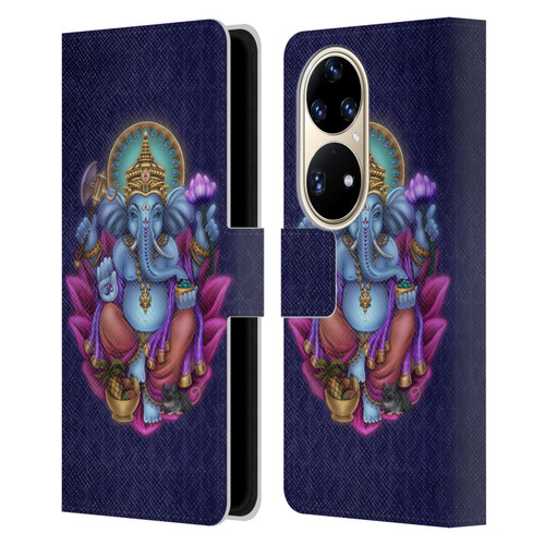 Brigid Ashwood Sacred Symbols Ganesha Leather Book Wallet Case Cover For Huawei P50 Pro