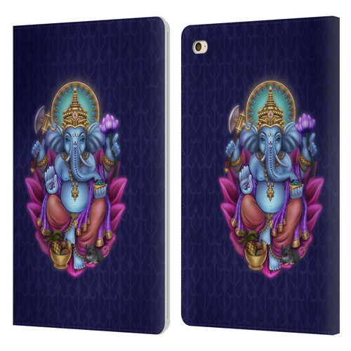 Brigid Ashwood Sacred Symbols Ganesha Leather Book Wallet Case Cover For Apple iPad mini 4