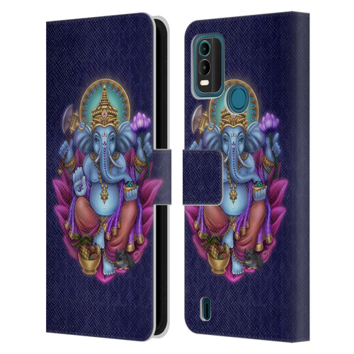 Brigid Ashwood Sacred Symbols Ganesha Leather Book Wallet Case Cover For Nokia G11 Plus