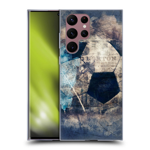 Simone Gatterwe Vintage And Steampunk Grunge Soccer Soft Gel Case for Samsung Galaxy S22 Ultra 5G