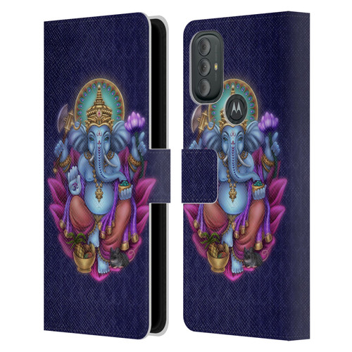 Brigid Ashwood Sacred Symbols Ganesha Leather Book Wallet Case Cover For Motorola Moto G10 / Moto G20 / Moto G30