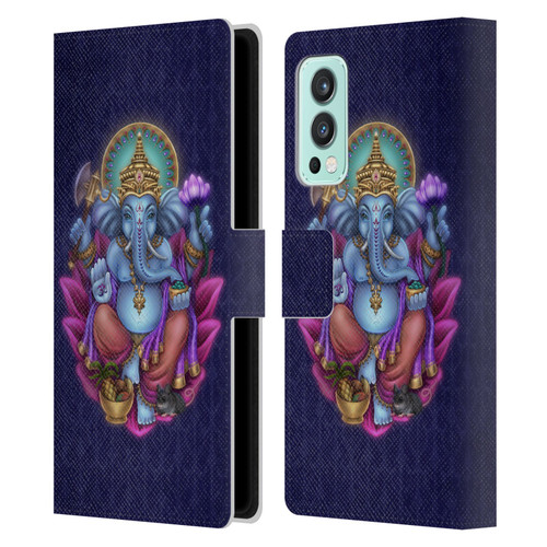 Brigid Ashwood Sacred Symbols Ganesha Leather Book Wallet Case Cover For OnePlus Nord 2 5G