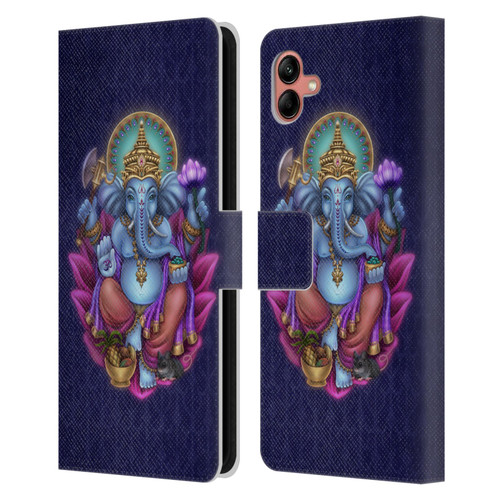 Brigid Ashwood Sacred Symbols Ganesha Leather Book Wallet Case Cover For Samsung Galaxy A04 (2022)