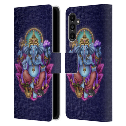 Brigid Ashwood Sacred Symbols Ganesha Leather Book Wallet Case Cover For Samsung Galaxy A13 5G (2021)