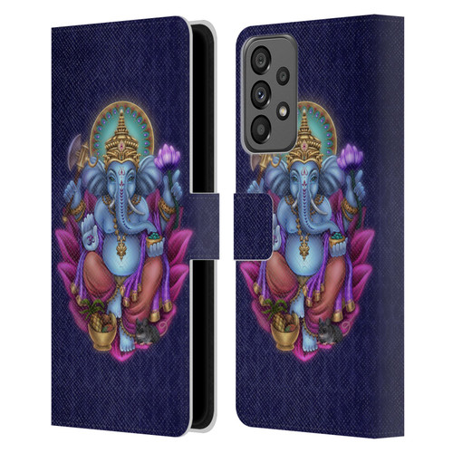 Brigid Ashwood Sacred Symbols Ganesha Leather Book Wallet Case Cover For Samsung Galaxy A73 5G (2022)