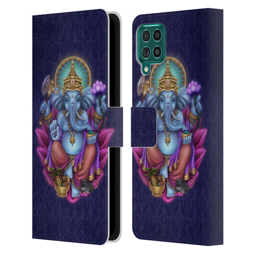 Brigid Ashwood Sacred Symbols Ganesha Leather Book Wallet Case Cover For Samsung Galaxy F62 (2021)