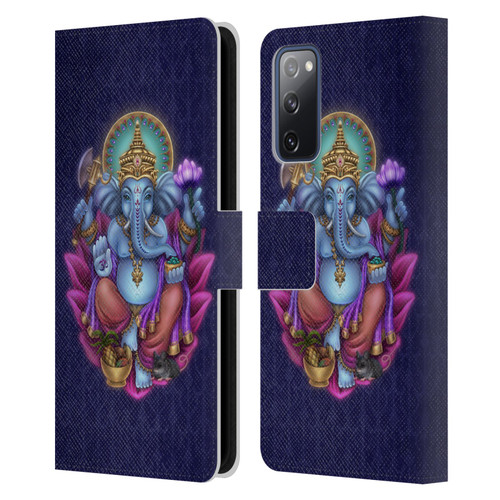 Brigid Ashwood Sacred Symbols Ganesha Leather Book Wallet Case Cover For Samsung Galaxy S20 FE / 5G