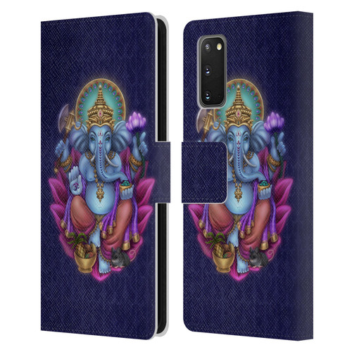 Brigid Ashwood Sacred Symbols Ganesha Leather Book Wallet Case Cover For Samsung Galaxy S20 / S20 5G