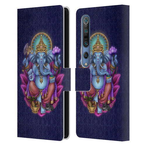 Brigid Ashwood Sacred Symbols Ganesha Leather Book Wallet Case Cover For Xiaomi Mi 10 5G / Mi 10 Pro 5G