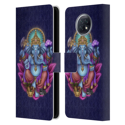 Brigid Ashwood Sacred Symbols Ganesha Leather Book Wallet Case Cover For Xiaomi Redmi Note 9T 5G