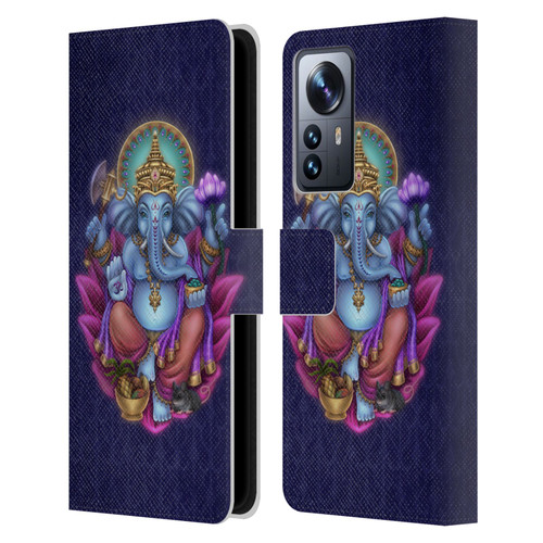 Brigid Ashwood Sacred Symbols Ganesha Leather Book Wallet Case Cover For Xiaomi 12 Pro