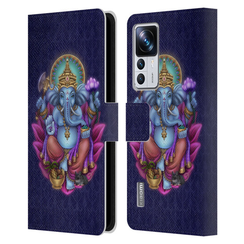 Brigid Ashwood Sacred Symbols Ganesha Leather Book Wallet Case Cover For Xiaomi 12T Pro