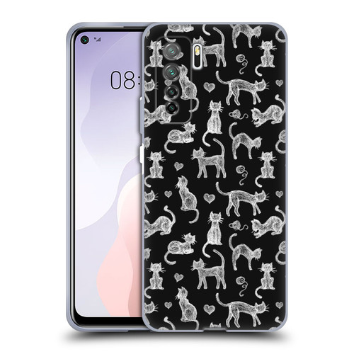 Micklyn Le Feuvre Animals Teachers Pet Chalkboard Cats Soft Gel Case for Huawei Nova 7 SE/P40 Lite 5G