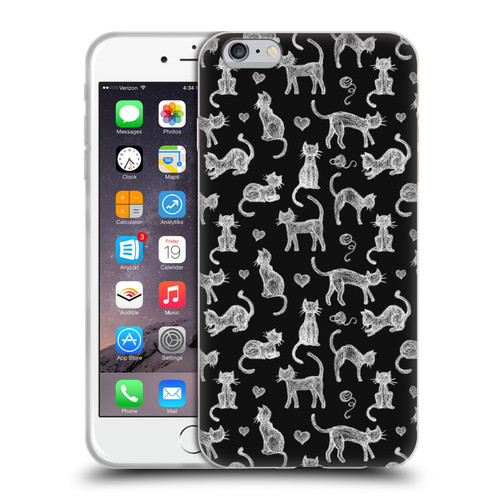Micklyn Le Feuvre Animals Teachers Pet Chalkboard Cats Soft Gel Case for Apple iPhone 6 Plus / iPhone 6s Plus