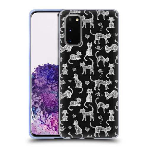 Micklyn Le Feuvre Animals Teachers Pet Chalkboard Cats Soft Gel Case for Samsung Galaxy S20 / S20 5G