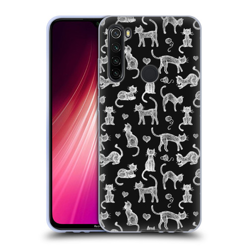 Micklyn Le Feuvre Animals Teachers Pet Chalkboard Cats Soft Gel Case for Xiaomi Redmi Note 8T