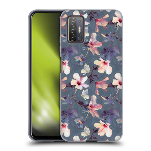Micklyn Le Feuvre Florals Butterflies and Hibiscus Soft Gel Case for HTC Desire 21 Pro 5G