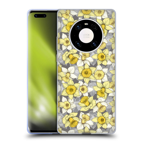 Micklyn Le Feuvre Florals Daffodil Daze Soft Gel Case for Huawei Mate 40 Pro 5G
