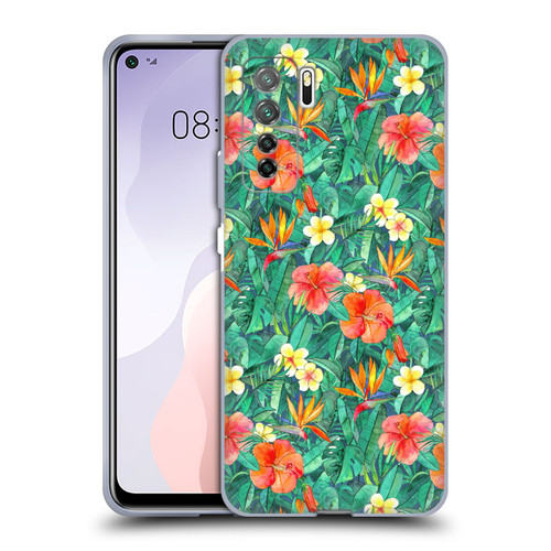 Micklyn Le Feuvre Florals Classic Tropical Garden Soft Gel Case for Huawei Nova 7 SE/P40 Lite 5G