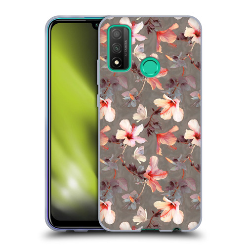 Micklyn Le Feuvre Florals Coral Hibiscus Soft Gel Case for Huawei P Smart (2020)