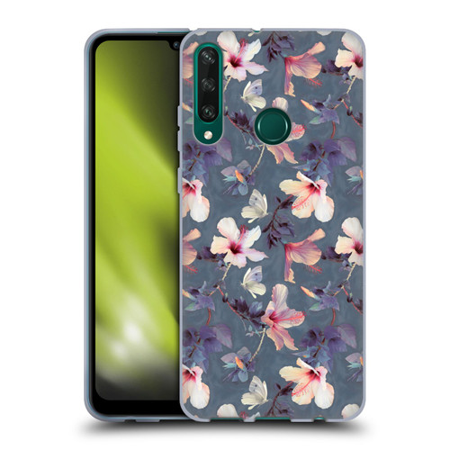 Micklyn Le Feuvre Florals Butterflies and Hibiscus Soft Gel Case for Huawei Y6p