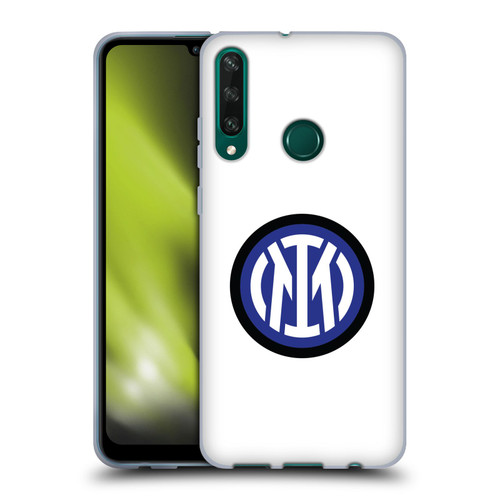 Fc Internazionale Milano Badge Logo On White Soft Gel Case for Huawei Y6p