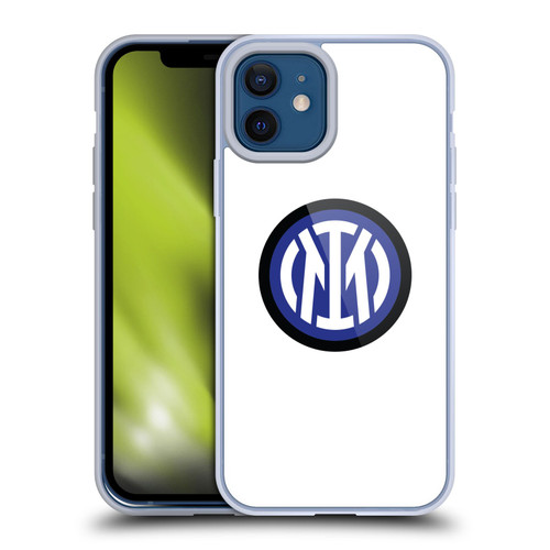 Fc Internazionale Milano Badge Logo On White Soft Gel Case for Apple iPhone 12 / iPhone 12 Pro & MagSafe