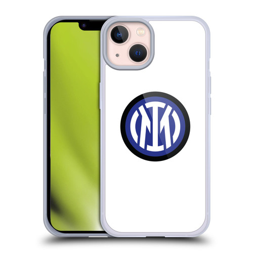 Fc Internazionale Milano Badge Logo On White Soft Gel Case for Apple iPhone 13