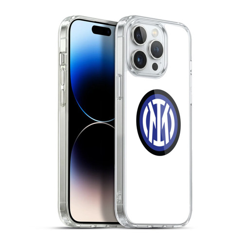 Fc Internazionale Milano Badge Logo On White Soft Gel Case for Apple iPhone 13 Pro Max & MagSafe