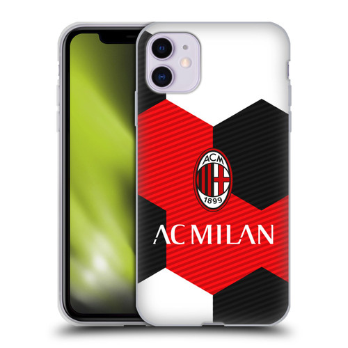 AC Milan Crest Ball Soft Gel Case for Apple iPhone 11