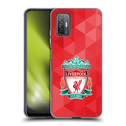 Liverpool Football Club Crest 1 Red Geometric 1 Soft Gel Case for HTC Desire 21 Pro 5G